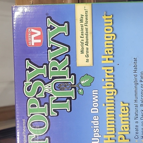 NIB Topsy Turvy Upside Down Hummingbird Hang-out Planter. - Picture 2 of 8